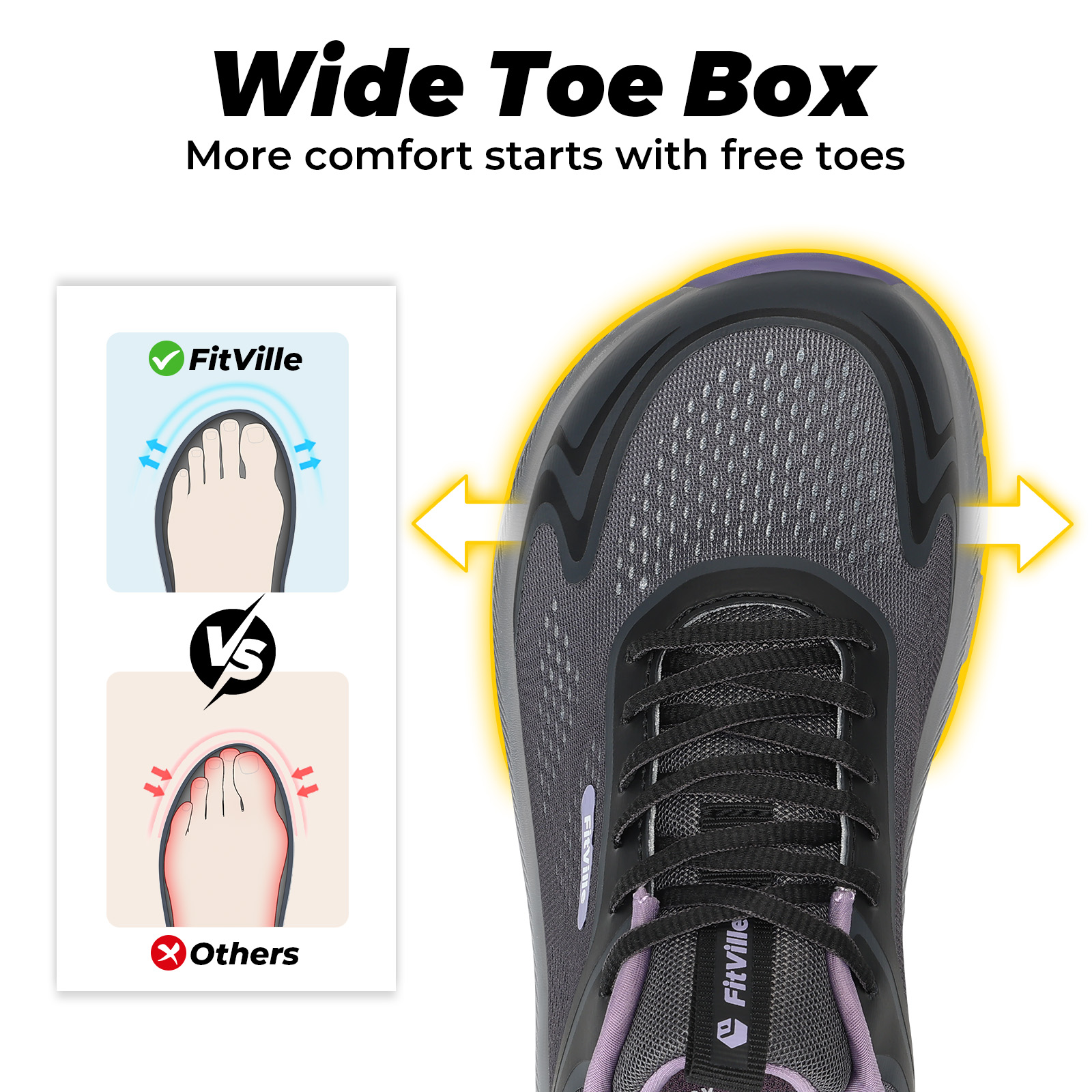Scarpe Sportive da Donna Fitvi - Wide Toe Box Running Sneakers recensione e prezzo